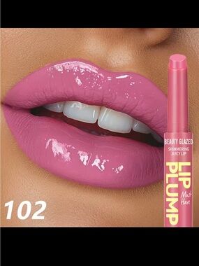 Beauty Glazed Lip Plump Shimmer Balm - Shade 102 Pink